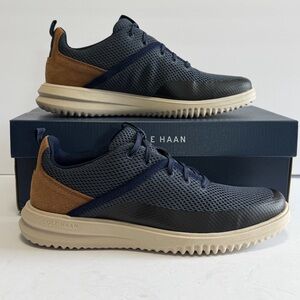 Cole Haan Grand+ Hybrid Casual Dress Sneaker Navy Blue Size 8 C39981